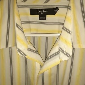 3XL SEANJOHN BUTTON UP SHORT SLEEVE